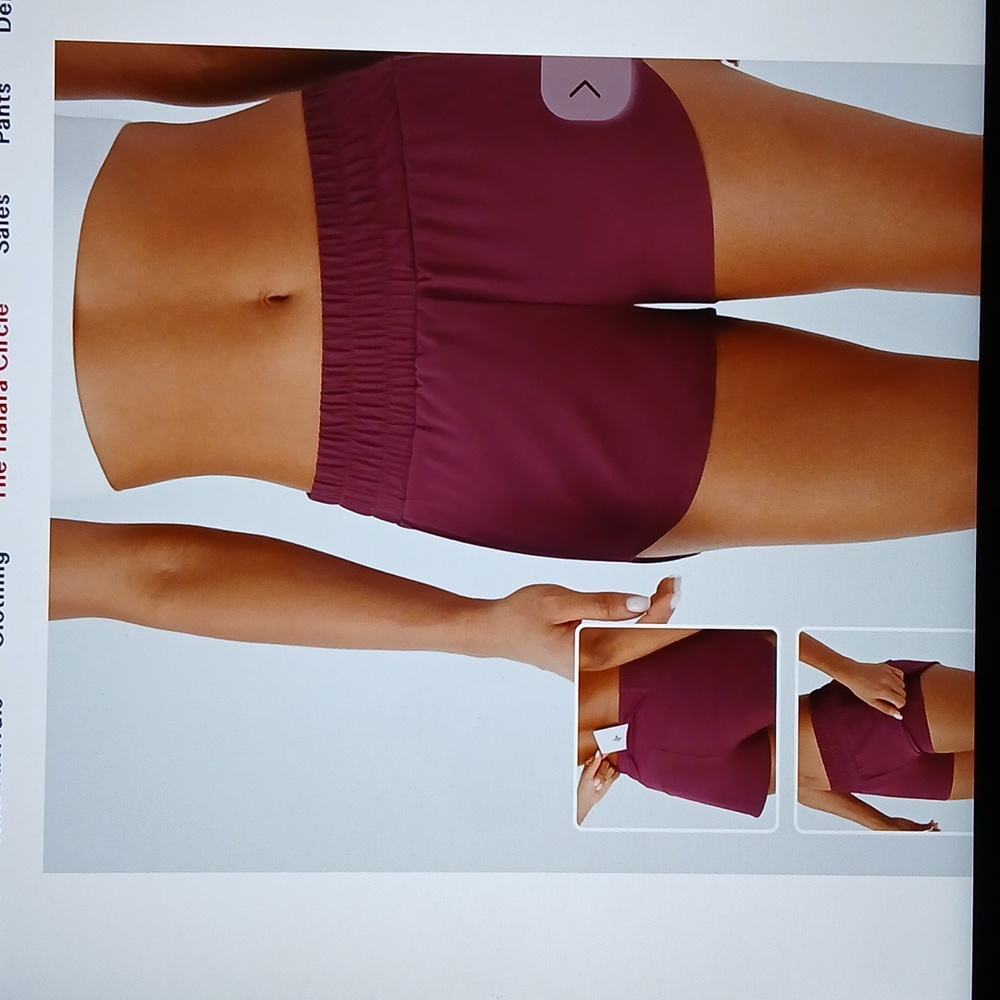 50H Low Rise Curved Hem Quick Dry Running Shorts 2.5". Color Amaranth